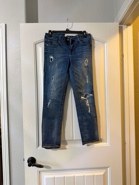 Polo by Ralph Lauren Distressed Dark Blue Skinny Jeans
